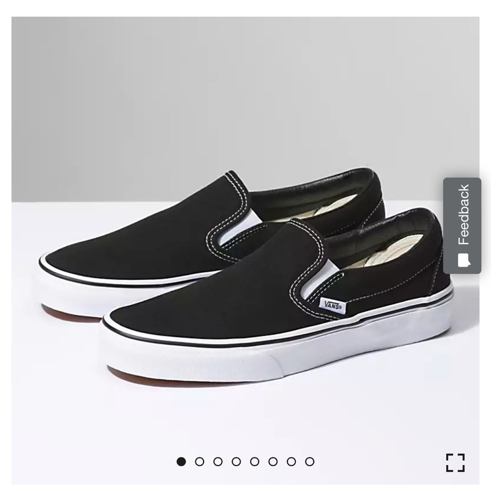 Black Slip On Vans